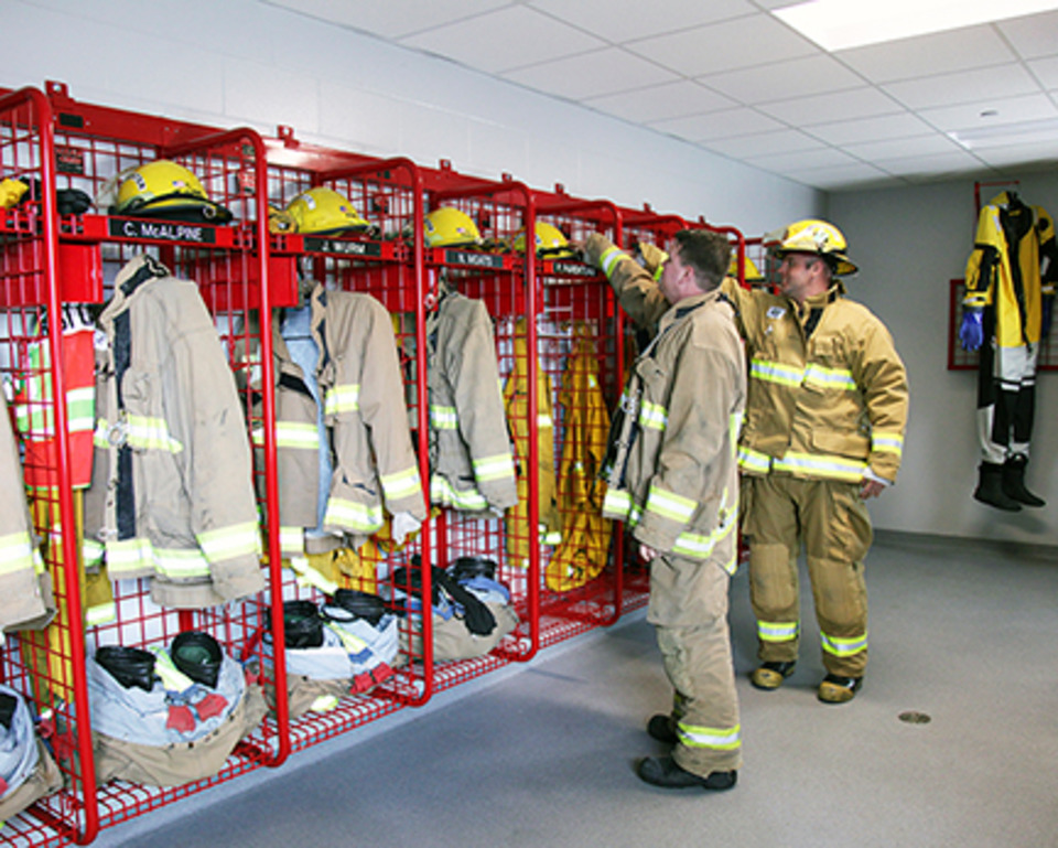 Fire Station Gear Lockers - PPE Storage - Firefighter Storage Racks ...